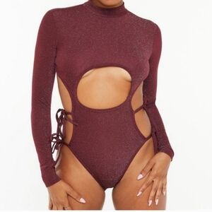Savage Fenty bodysuit. Size small, maroon.